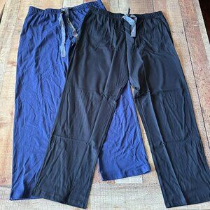 David Archy black and blue 2 lounge pants lot men's xl